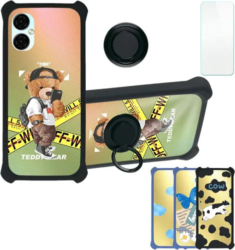 Vista 29 de Aroepurt Funda para Blu Bold N3 compatible con Blu Bold N3 Phone Cover [con protector de pantalla de vidrio templado] [PC duro + silicona suave]