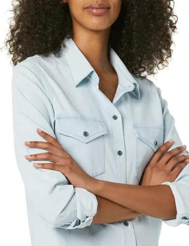 Vista 5 de Goodthreads Camisa vaquera de manga larga para mujer