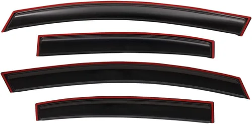 Vista 3 de Lightronic Visera de Ventana de Ventilación Automática Extra Duradera con Clip en Canal, Compatible con Honda Civic Sedan 2012-2015, Protector