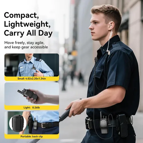 Vista 6 de Retevis H-777 Walkie Talkies para adultos, radio de 2 vías de largo alcance con auriculares, cargador de múltiples bandas de 10 vías, radios