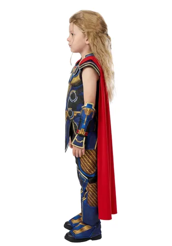 Vista 3 de Disfraz Premium de Thor Love and Thunder para Niño de Marvel Multicolor
