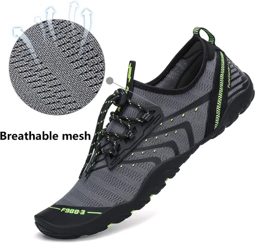 Vista 2 de Zapatos de agua para hombre y mujer, zapatos de agua descalzos, de secado rápido, para playa, natación, buceo, kayak, surf, deportes acuáticos