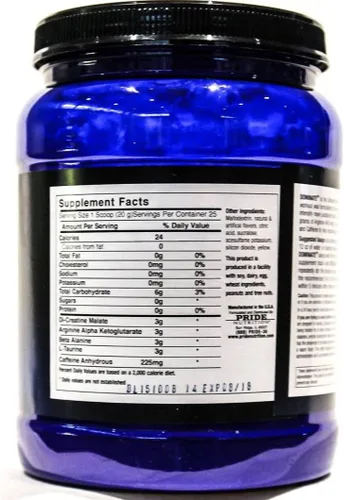 Vista 2 de # 1 Pre Workout – Dominate X 500 G – La mejor óxido nítrico & Creatina Pre-Workout Fórmula, Limonada, 1
