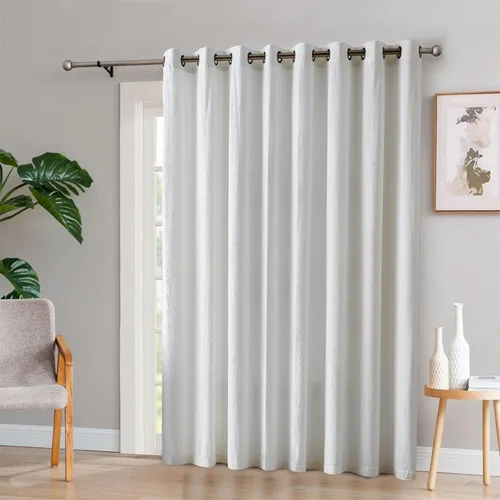 Vista 8 de Warm Home Designs Cortinas de terciopelo beige suave con diseño de damasco en relieve de 84 pulgadas de largo. Cortinas opacas de terciopelo