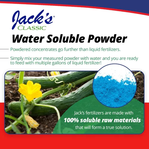 Vista 6 de Jack's Classic 12-15-30 Fertilizante soluble en agua para alimentos vegetales con micronutrientes, 1.5 libras, paquete de 2 – Crecimiento de plantas