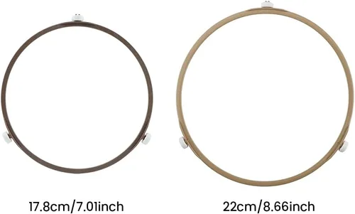 Vista 2 de Anillo giratorio de microondas, accesorios para microondas, bandeja para horno de microondas, anillo de soporte giratorio de soporte de rodillo