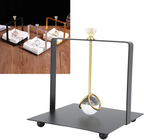 Vista 7 de Metal Napkin Holder with Weighted Arm, Elegant Square Paper Napkin Dispenser Modern Iron Decor for Table, Suitable for Home, Restaurants, Hotels