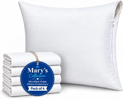 Vista 10 de Juego de 2 protectores de almohada impermeables con cremallera