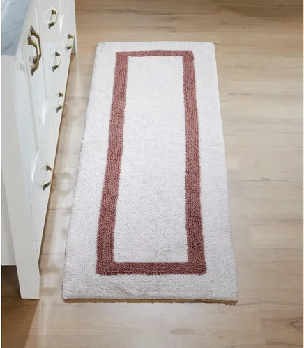 Vista 80 de Better Trends - Alfombra de baño 100% algodón reversible, altamente absorbente y lavable a máquina, suave, tapete de ducha para piso de baño
