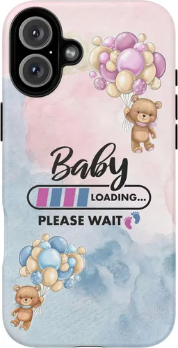 Vista 23 de Cute Baby Loading Phone Case for iPhone Models and Variants - Sweet Maternity Phone Cover for Pregnancy Reveal or Baby Shower