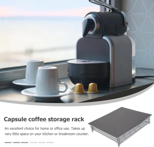 Vista 3 de Hemoton Cajón para cápsulas de café, compatible con K-Cups, 36 soportes, no enrollable, compacto debajo de la cafetera, cajón deslizante