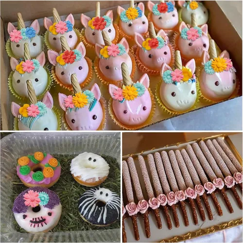Vista 2 de 2 piezas de moldes de silicona con forma de flores, moldes de silicona para fondant y pastel, moldes de arcilla polimérica con forma de flor