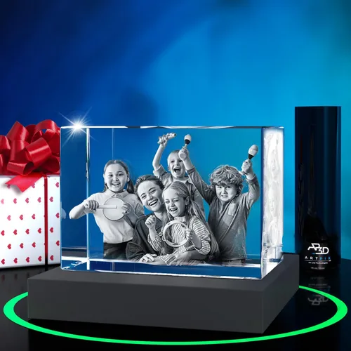 Vista 8 de ArtPix 3D Foto de cristal, regalos personalizados de Navidad para esposa, mujer, mamá, ella, él, hombres, madre, abuela, gran regalo personalizado
