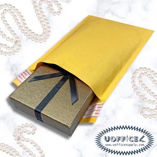 Vista 6 de Sobres de burbujas de papel kraft, 100 sobres acolchados pequeños #0-6 x 10 pulgadas, sobres de burbujas de papel kraft, sobres protectores, sobres