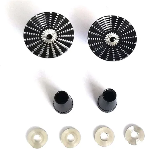 Vista 2 de DEVMO Negro Compatible con Fu-taba/Spek-Trum DX5i DX6 DX6i DX7S DX8 DX9 / Tar-anis X9D Transmisor de paraguas Gimbal Sticks Extremos RC Products