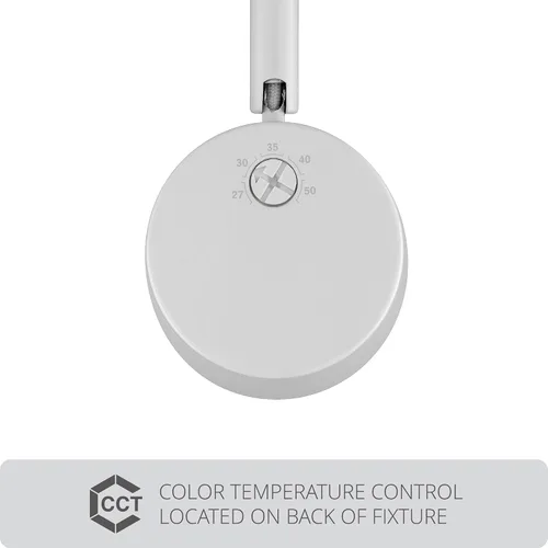 Vista 3 de WAC Lighting Charge 8010 LED Cabezal de Riel Ajustable 5-CCT Seleccionable 9W 865 Lúmenes Totalmente Regulable en Blanco para Riel de 3 Cables