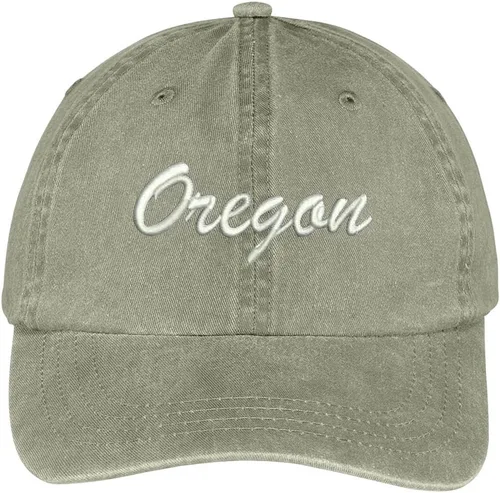 Vista 6 de Trendy Apparel Shop Oregon State Embroidered Low Profile Adjustable Cotton Cap