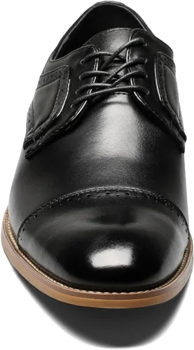 Vista 2 de STACY ADAMS Zapatos Oxford con cordones y puntera para hombre Dickinson Negro