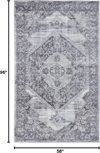 Vista 3 de Lourdes Home - Alfombra, color gris, otro, Gris