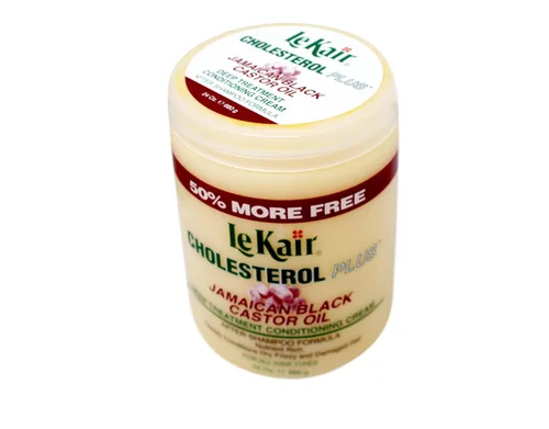 Vista 2 de Le Kair Cholesterol Plus Jamaican Black Castor Oil Crema Acondicionadora Tratamiento Profundo 24 Oz.