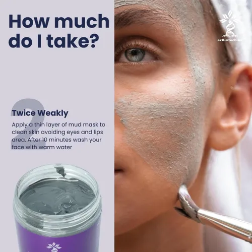 Vista 4 de Máscara de arcilla del Mar Muerto para rostro y cuerpo, cuidado natural de la piel para mujeres y hombres, la mejor arcilla limpiadora facial