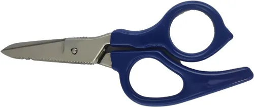Vista 2 de Zeluga 12-229 Tijera de electricista de acero inoxidable resistente de 5 pulgadas con mango ergonómico