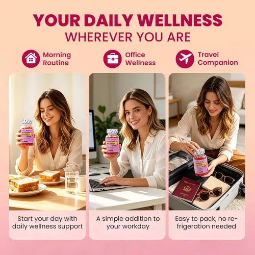 Vista 7 de Myo & D-Chiro Inositol 2000mg for Women, 40:1 Ratio, 60 Gummies