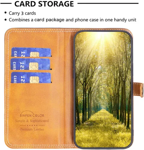 Vista 3 de Funda compatible con Nothing Phone 1, piel sintética, compatible con Nothing Phone One (A063), protección con cierre magnético, funda de cartera