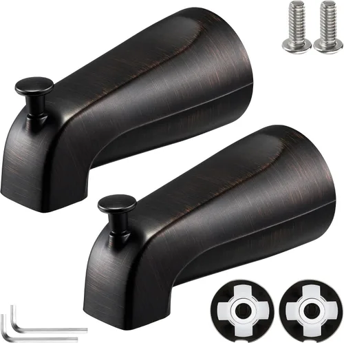 Vista 12 de Enhon Boquilla deslizante para bañera con desviador, compatible con la norma estadounidense 8888026.002, grifo de bañera de baño, se adapta a 1/2