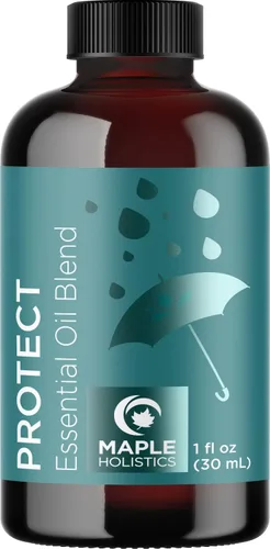 Vista 3 de Breathe Protect and Snooze - Juego de aceites esenciales purificadores para difusor de aromaterapia y baños, aceites esenciales relajantes