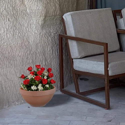 Vista 2 de Yardwe Maceta de plástico para orquídeas, maceta engrosada para drenaje de macetas para balcón, oficina, uso de material plástico