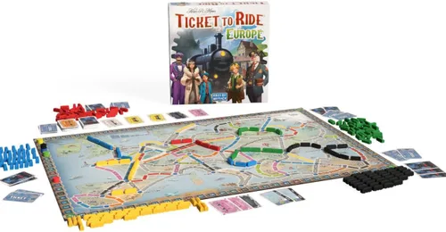 Vista 2 de Asmodee Ticket to Ride Europe - Juego de mesa (2026 Refresh) - Juego de estrategia de aventura de tren clásico para familias y adultos, mayores de 8