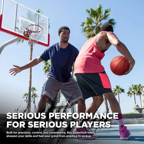 Vista 6 de Lifeworks Rubber Basketball - Made for Indoor and Outdoor Games - Sold Deflated (Pump NOT Included)