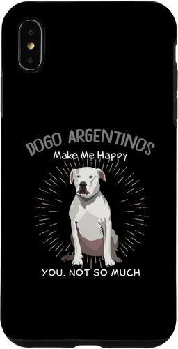 Vista 7 de iPhone 15 Dogo Argentinos Make Me Happy You Not So Much Case