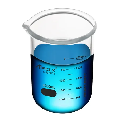 Vista 13 de 34oz (1000ml) Nuevos Vasos de Precipitados de Vidrio Mejorados, Vaso de Laboratorio de Alta Resistencia, 3.3 Borosilicato con Doble Escala