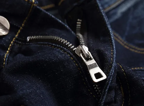 Vista 5 de AITITIA Jeans de motociclista de ajuste regular para hombre