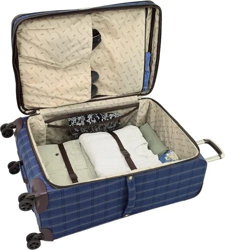 Vista 5 de LONDON FOG Brentwood II - Spinner expandible de 20 pulgadas Azul London Fog Brentwood Ii - Maleta de mano extensible de 20 pulgadas