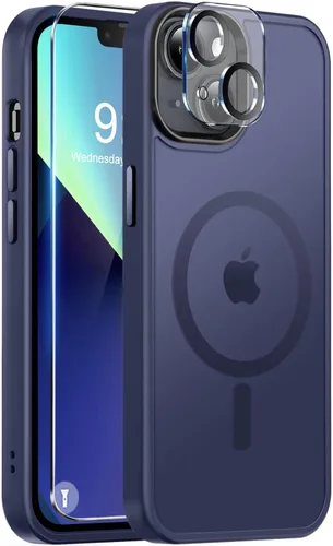 Vista 9 de BossKiss Funda compatible con iPhone 15 Pro, compatible con MagSafe, pantalla y protector de cámara, magnética, translúcida, mate, para mujeres