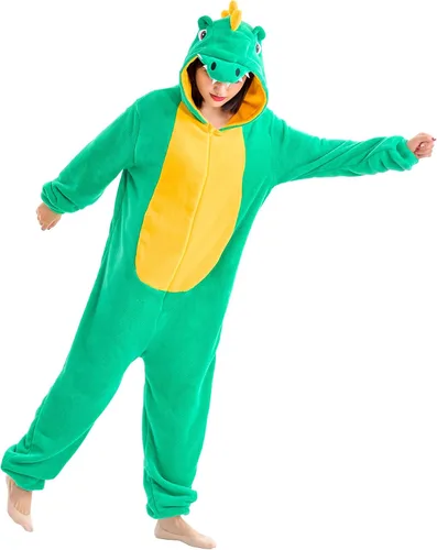 Vista 7 de Pijama unisex de animal para adultos, para Halloween, cosplay, mujeres, niñas, hombres y niños, ropa de dormir para el hogar