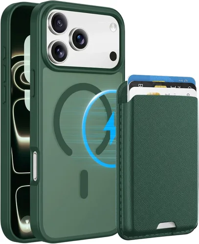 Vista 77 de Funda magnética para iPhone 12 Pro Max, cartera magnética desmontable con soporte para tarjetas, [compatible con MagSafe] grado militar, a prueba