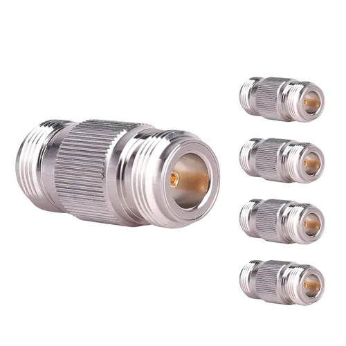 Vista 5 de XRDS -RF 2 piezas N hembra a N hembra adaptador de cable coaxial conector de barril conector doble (NO para TV)