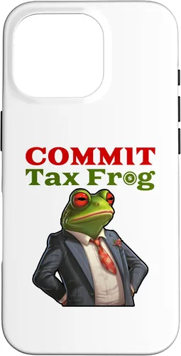 Vista 20 de Funda para iPhone 16 Commit Tax Frog Funny Fraud Meme Case