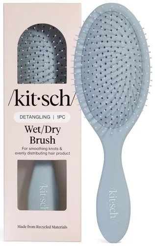 Vista 12 de Kitsch Cepillo desenredante para cabello húmedo y seco, cepillo flexible para mujeres, hombres y niños, cepillo desenredante para cabello rizado