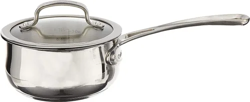 Vista 2 de Cuisinart 419-14 Contour - Cacerola de acero inoxidable de 1 cuarto de galón con tapa