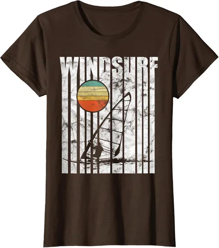 Vista 15 de Camiseta vintage de windsurf con regalo vintage de windsurf, Negro, S