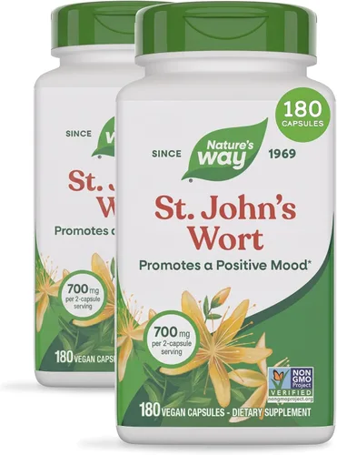 Vista 10 de Nature's Way Cápsulas de hierba de San Juan, 700 mg por porción Suplemento a base de hierbas promueve una perspectiva positiva*, 700 mg por porción