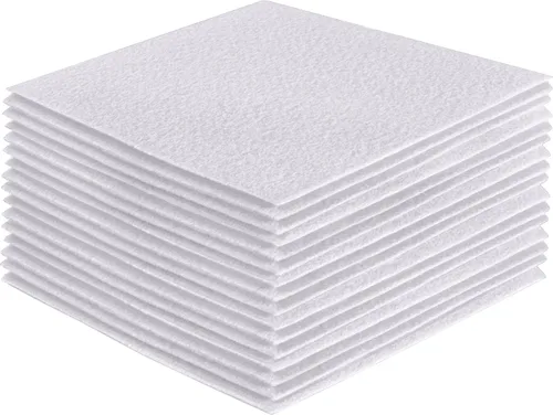 Vista 181 de FabricLA Hojas de fieltro acrílico para manualidades, cuadrados de fieltro precortados suaves de 4 x 4 pulgadas (3.9 in x 3.9 in), utiliza hojas