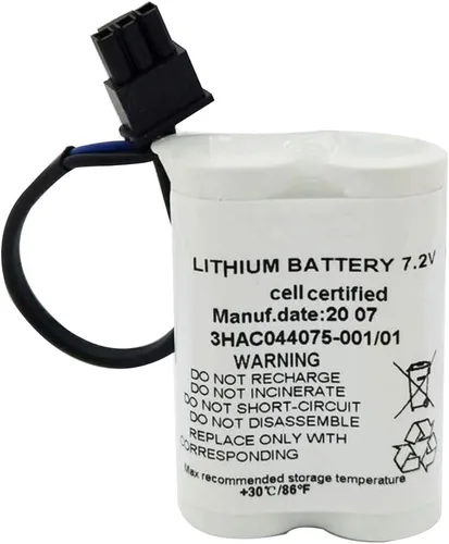 Vista 2 de YICUAA 3HAC044075-001/01 7.2V para ABB Robot CPU SMB Batería ABBTA521 ABB3HAC16831-1 Batería de litio (10 piezas)