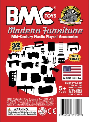 Vista 7 de BMC Classic Marx Mid-Century - Muebles modernos de plástico de 32 piezas