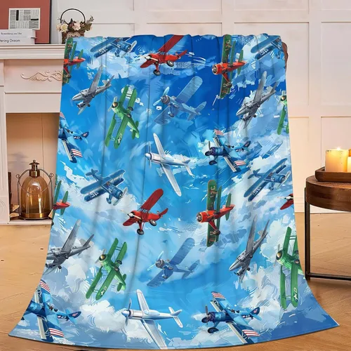 Vista 44 de Manta de águila con la bandera estadounidense y águila calva, regalos para niños, niñas, niños, adultos, mujeres y hombres, suave, acogedora, cálida